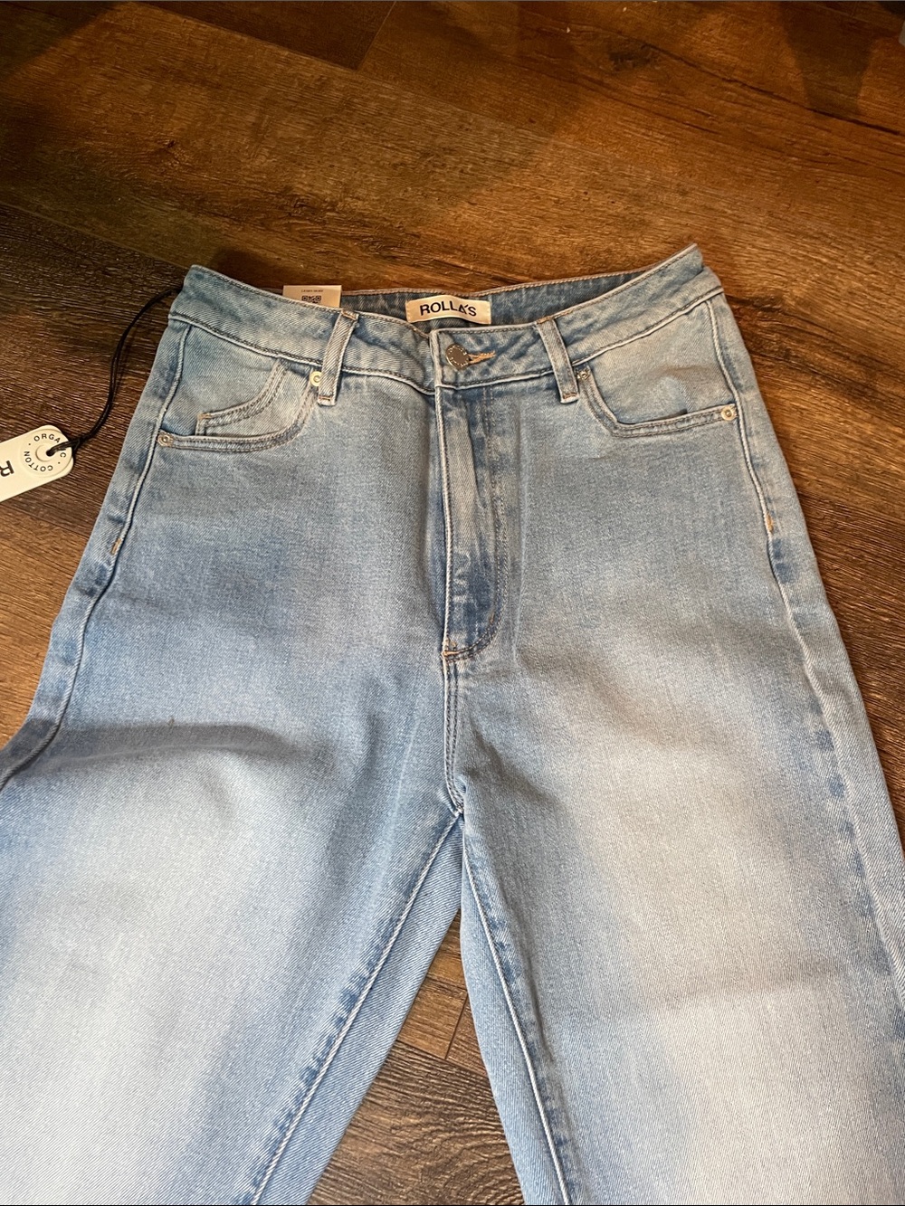 ROLLA'S Light Blue Flare Jeans - Picture 3 of 8